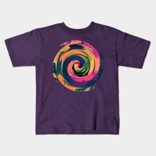 Rainbow Spiral 12 Kids T-Shirt